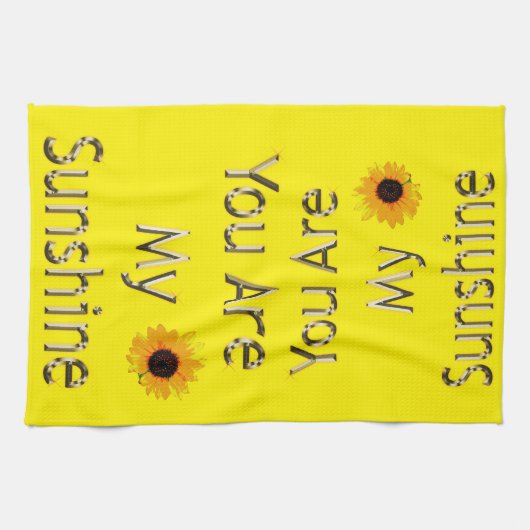 Alter Sie sind mein Sonnenschein, Teetuch Geschirrtuch (Horizontal)