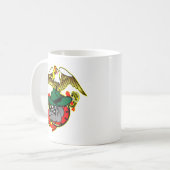 Alter Skool Eagle Bulldoggen-Anker Kaffeetasse (Vorderseite Links)