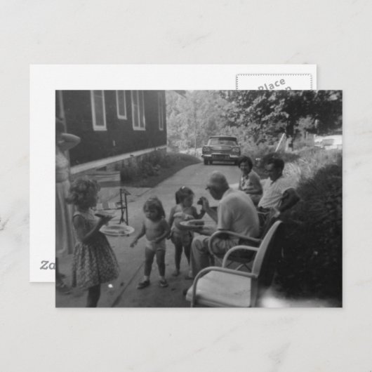 Alter Sommerpicknickspass Postkarte (Vorne/Hinten)