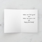 **ALTER SPASS** FÜR "IHREN GEBURTSTAG" KARTE (Innenseite)