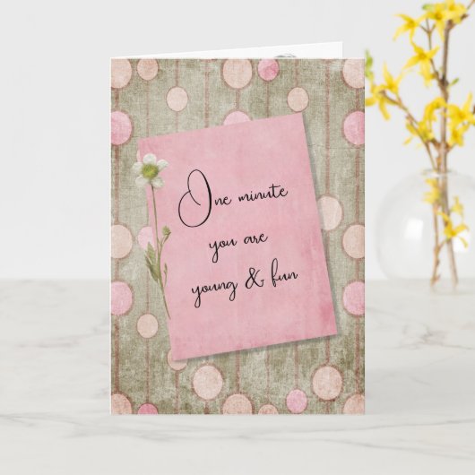 Alter Spaß Geburtstag Spaß Karte (Gelbe Blume)