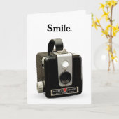 Alter Spaß Geburtstagskamera Karte (Gelbe Blume)