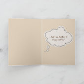 Alter Spaß Golden Retriever Karte (Innenseite)