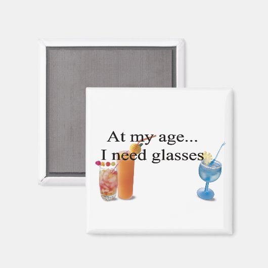 alter Spaß Magnet (Vorderseite/Rückseite)