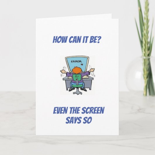 **ALTER SPASS/SIE SEHEN GUT FÜR IHRE ALTERSKARTE** KARTE (Vorderseite)