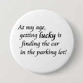 Alter Spaß über dem Hügel Neuheit Witzgeschenke Button (Vorderseite)