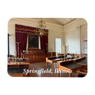 Alter Staat Hauptstadt in Springfield, IL Magnet