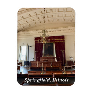 Alter Staat Hauptstadt in Springfield, IL Magnet