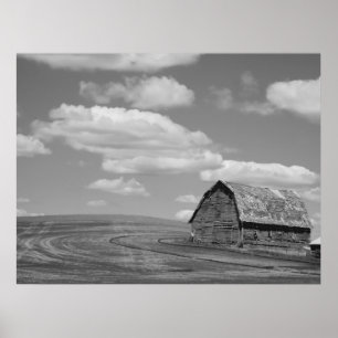 Alter Stall am Palouse Poster