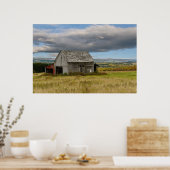 Alter Stall auf einem Landhaus Poster (Küche)