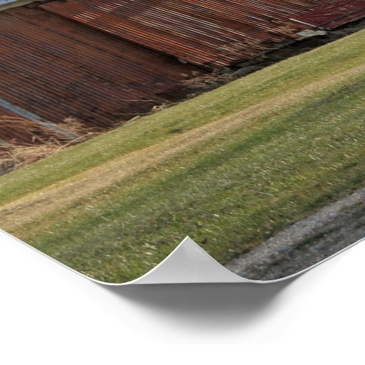 Alter Stall auf US-31 Poster (Ecke)