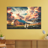 Alter Stall Ich glaube noch an phantastische Grace Leinwanddruck (Insitu (Wohnzimmer))