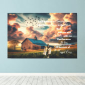 Alter Stall Ich glaube noch an phantastische Grace Leinwanddruck (Insitu (Holzboden))