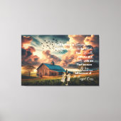 Alter Stall Ich glaube noch an phantastische Grace Leinwanddruck (Vorderseite)