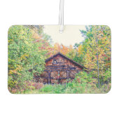 Alter Stall im Herbst Autolufterfrischer (Rückseite)