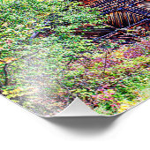 Alter Stall im Herbst Fotodruck (Ecke)