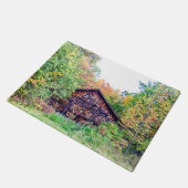 Alter Stall im Herbst Fußmatte (Schrägansicht)