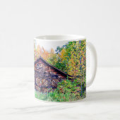 Alter Stall im Herbst Kaffeetasse (VorderseiteRechts)