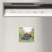 Alter Stall im Herbst Magnet (In Situ (Geschirrspüler))