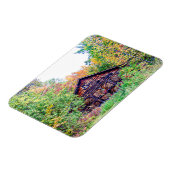 Alter Stall im Herbst Magnet (Linke Seite)