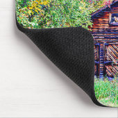 Alter Stall im Herbst Mousepad (Ecke)