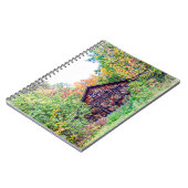 Alter Stall im Herbst Notizblock (Linke Seite)