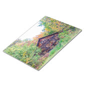 Alter Stall im Herbst Notizblock (angewinkelt)