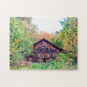 Alter Stall im Herbst Puzzle (Horizontal)