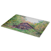 Alter Stall im Herbst Schneidebrett (Ecke)