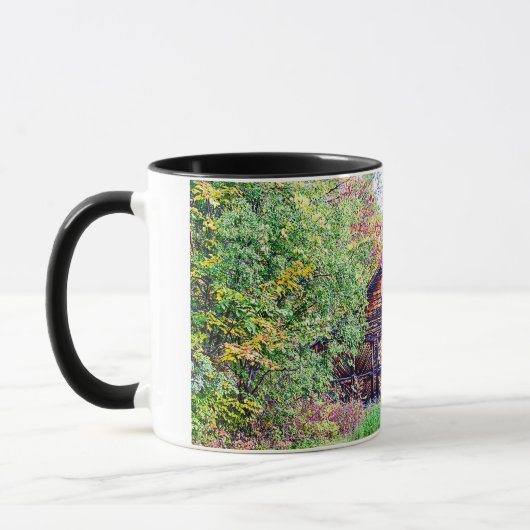 Alter Stall im Herbst Tasse (Links)