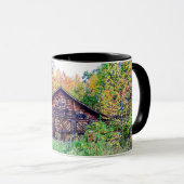 Alter Stall im Herbst Tasse (VorderseiteRechts)