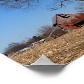 Alter Stall in Illinois USA Canvas Print Poster (Ecke)