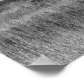 Alter Stall mit Sky "Black and White" Poster (Ecke)