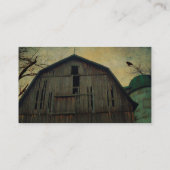 Alter Stall Silo and Bird Visitenkarte (Rückseite)