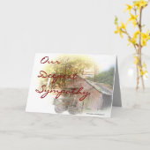 Alter Stall und Traktor - jeder Anlass individuell Karte (Gelbe Blume)