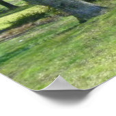 Alter Stall und Traktor Poster (Ecke)