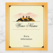 Alter Stall Weinkeller Sangria Weinetikett (Einzelnes Label)