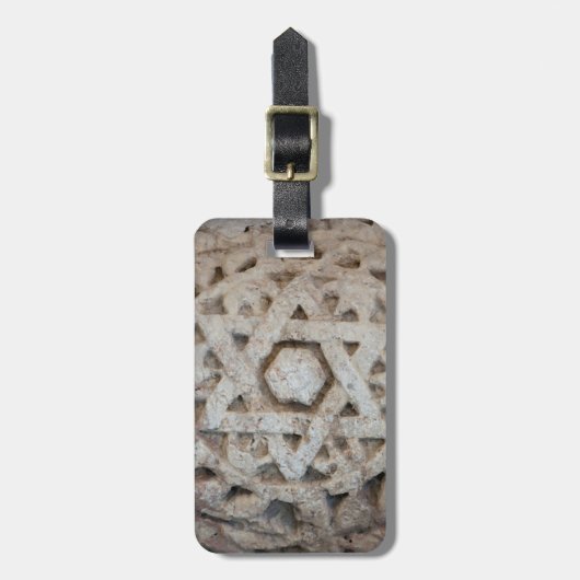 Alter Star von David Carving, Israel Gepäckanhänger (Vorderseite vertikal)