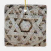 Alter Star von David Carving, Israel Keramikornament (Rückseite)