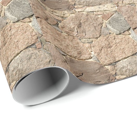 alter Stein Geschenkpapier (Rolleneckpunkt)