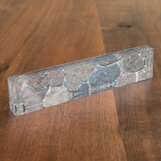 alter Stein Namensplakette (Seite)