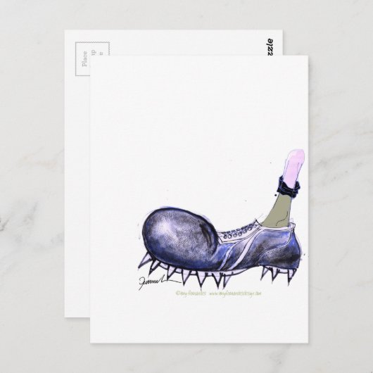 alter Stiefel, tony fernandes Postkarte (Vorne/Hinten)