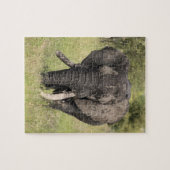 Alter Stier des afrikanischen Elefanten - Puzzle (Horizontal)