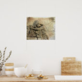 Alter Stone Poster (Küche)