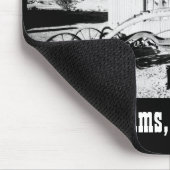 Alter Straßenhobel Mousepad (Ecke)