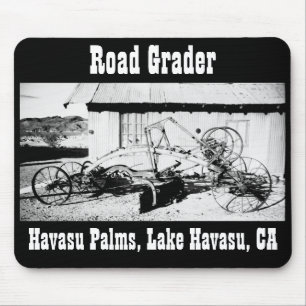 Alter Straßenhobel Mousepad