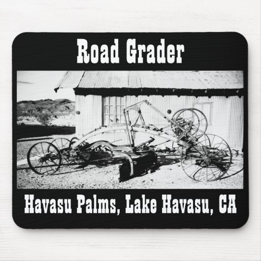 Alter Straßenhobel Mousepad (Vorne)