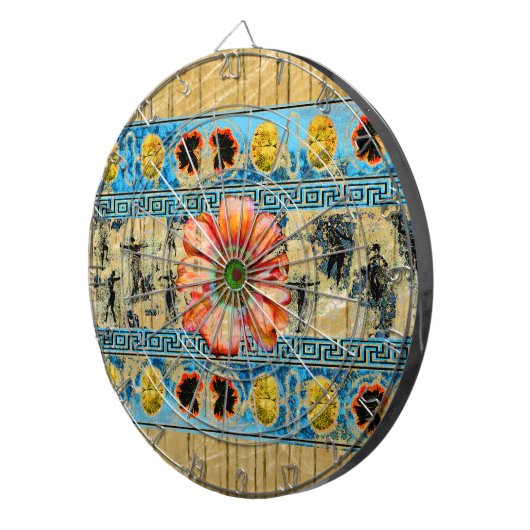 Alter Tanz und helle Stimmung Dartscheibe (Vorderseite rechts)