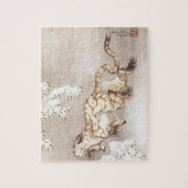 Alter Tiger durch Hokusai Puzzle (Vertikal)