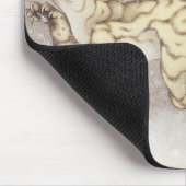 Alter Tiger im Schnee, Hokusai, 1849 Mousepad (Ecke)